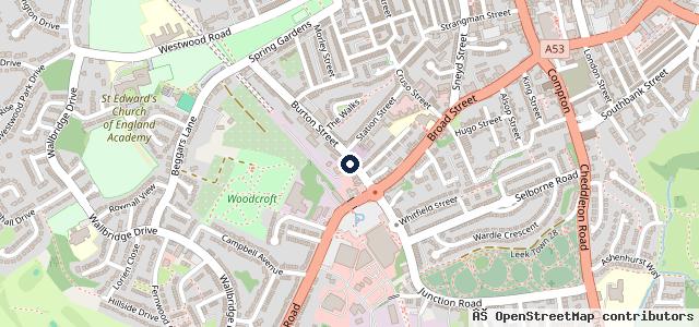 Map showing the location of Cruso Auto Repairs