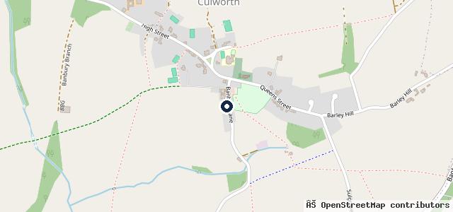 Map showing the location of Culworth Garage