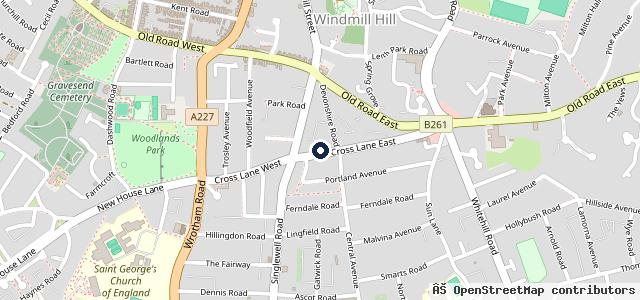 Map showing the location of Elegance Glazing