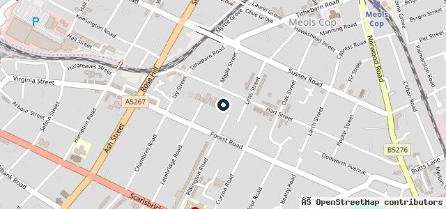 Map showing the location of Masters vehicle body repairs