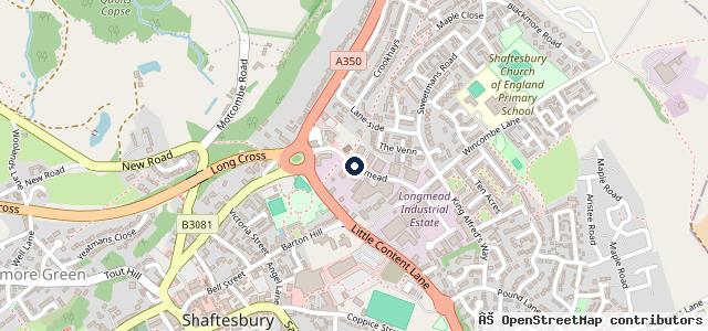 Map showing the location of DCM Autocentres | Tyre Fitting, Mobile Tyres, Car Services & MOT’s in Shaftesbury