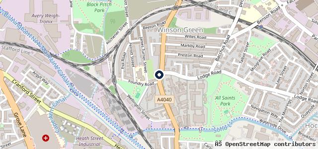 Map showing the location of Dolmans Garage LTD
