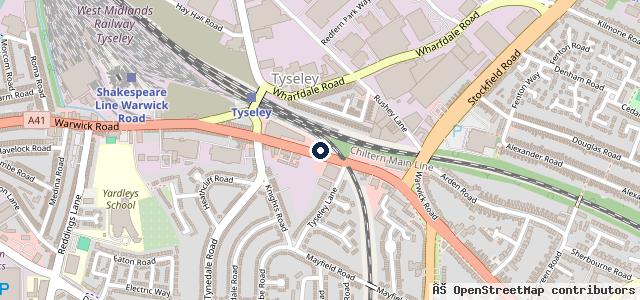 Map showing the location of Drip Dry Hand Carwash