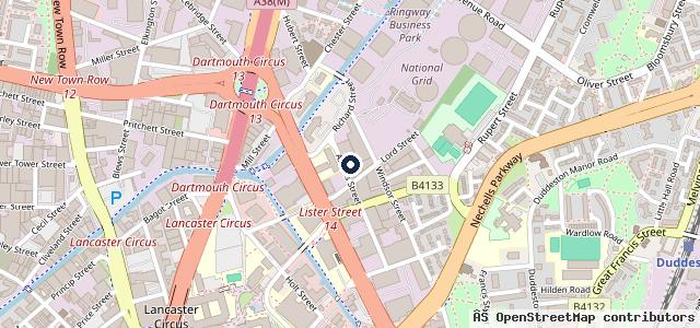 Map showing the location of Lodge Tyre Company Limited - Birmingham