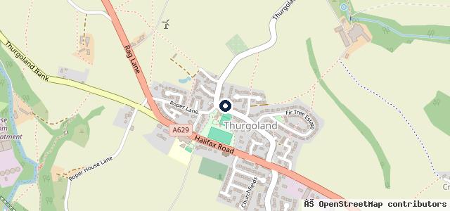 Map showing the location of J B Burkinshaw & Son