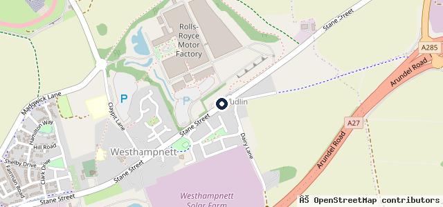 Map showing the location of Everymans Garage
