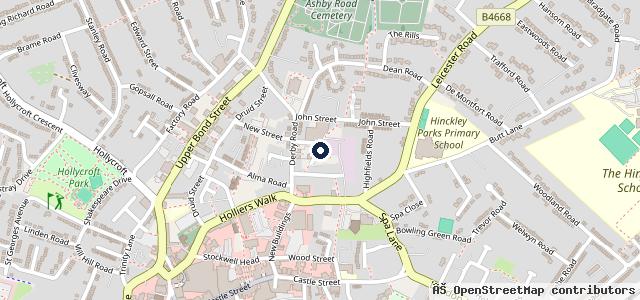 Map showing the location of VauxBox Garage