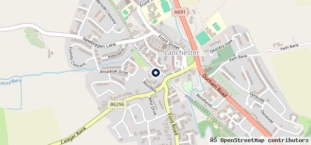 Map showing the location of Fencehouses mot Centre LTD