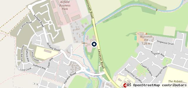 Map showing the location of Vauxhall Forest Gate Market Harborough