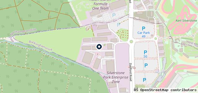 Map showing the location of Lola Cars Ltd