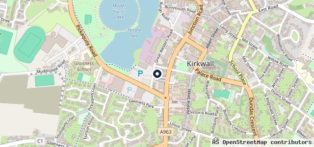 Map showing the location of Ian R Swanney | Kirkwall