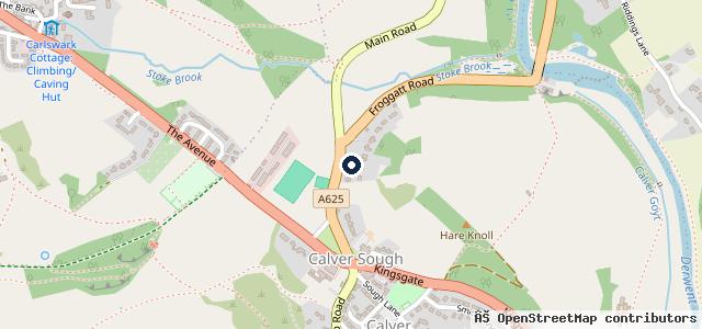 Map showing the location of Froggatt Edge Garage Ltd