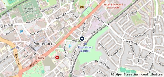 Map showing the location of George Palmer Ltd Midland Road Garage | Pontefract