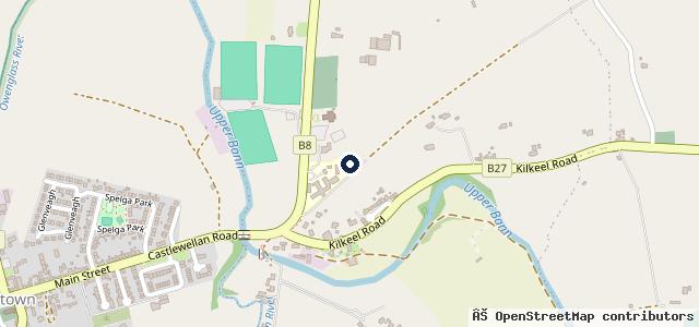 Map showing the location of Gilmores Garage Hilltown New and Used Car Sales, Service and Repair centre Supp