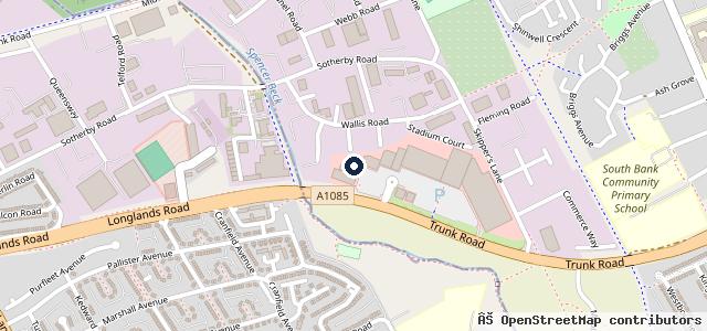 Map showing the location of Halfords Autocentre