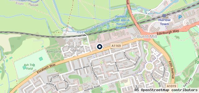 Map showing the location of Bosch Car Service - Harlow Auto Centre