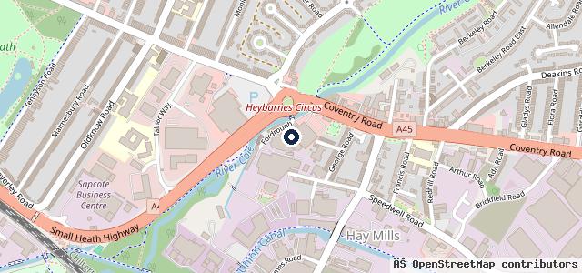 Map showing the location of Heybarnes Servicing Ltd