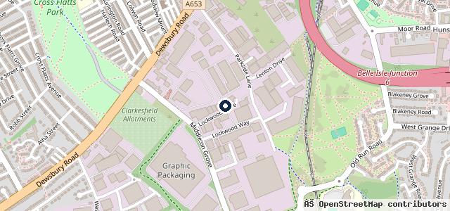 Map showing the location of THE L.A.B (Leeds Auto Body) Repair Centre