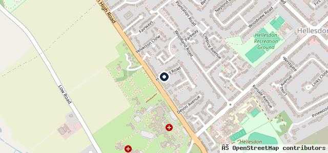 Map showing the location of High Level Service Station