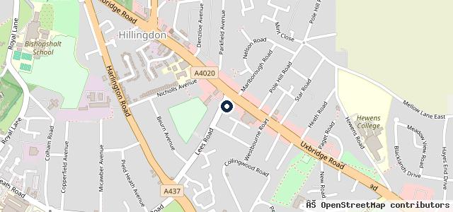 Map showing the location of Greenacre Autocentre - MOT & Service Centre