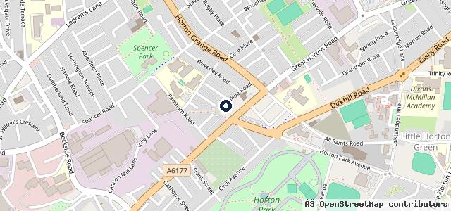 Map showing the location of Horton Grange Autos