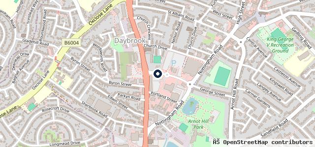 Map showing the location of Vauxhall