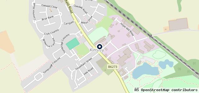 Map showing the location of Hoyle Mill M O T Centre