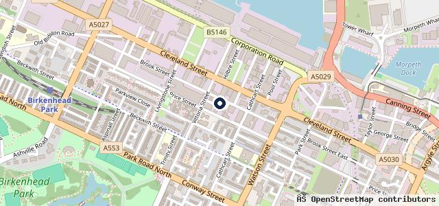 Map showing the location of Iain Sinclair Car Body Repairs