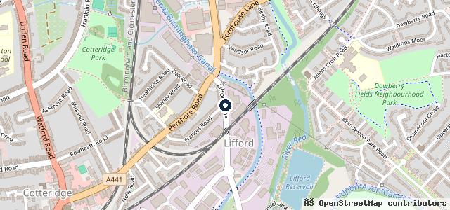 Map showing the location of Impact Repair Centre - Birmingham (Ford)