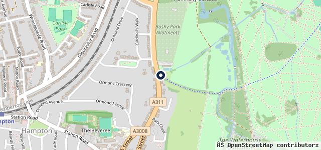 Map showing the location of J & P Motors