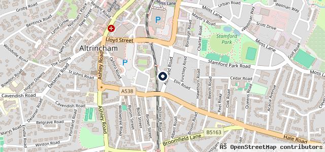 Map showing the location of J W Motor Services