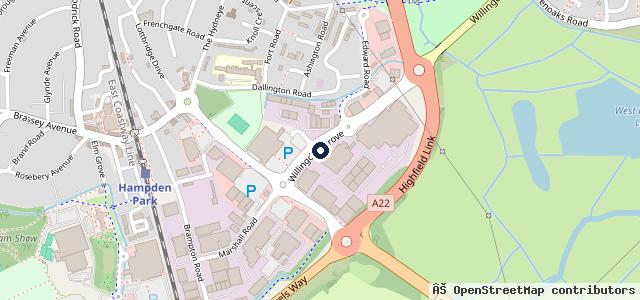 Map showing the location of Kap Eastbourne