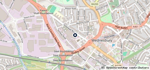 Map showing the location of Kingshill Service Centre
