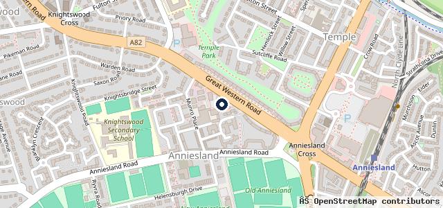 Map showing the location of Kwik Fit Plus - Glasgow - Anniesland