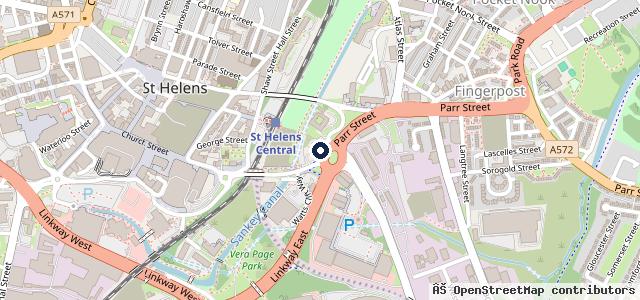 Map showing the location of Kwik Fit