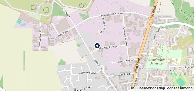 Map showing the location of J D G Services