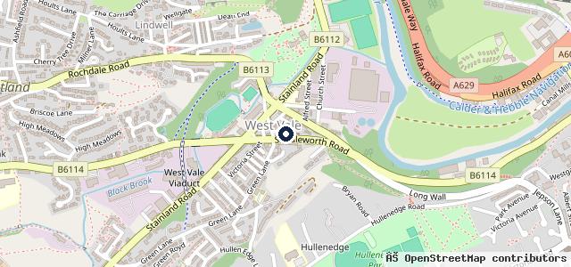 Map showing the location of Lambert Street Garage