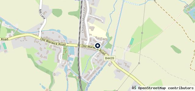 Map showing the location of Lapworth Garage