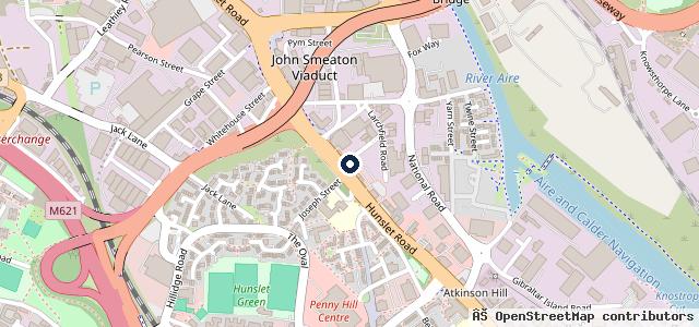 Map showing the location of Leeds Autobody Repairs