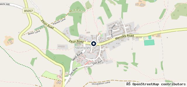 Map showing the location of Leacroft Garage