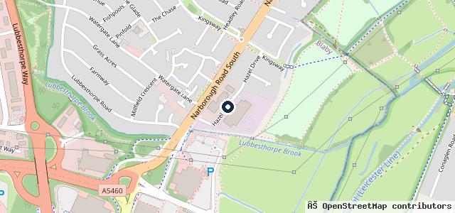 Map showing the location of Leicester Audi