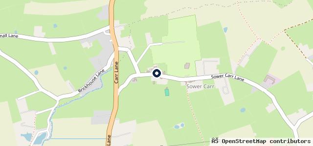 Map showing the location of Gornalls Garage LTD