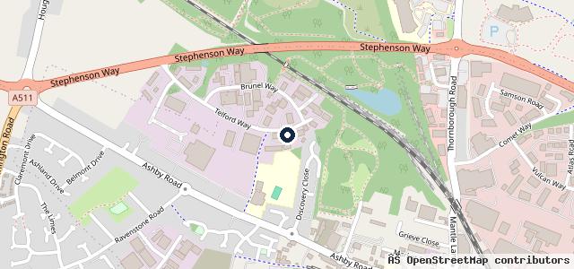 Map showing the location of M D M Services Leicester Ltd