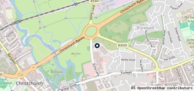Map showing the location of Magna Mazda Christchurch