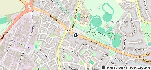 Map showing the location of MGS Garage