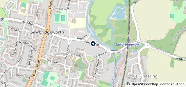 Map showing the location of Maltings Garage
