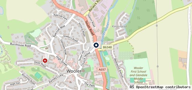 Map showing the location of Mike Hope of Wooler
