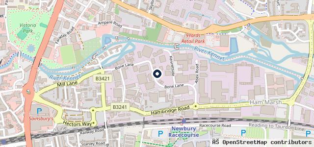 Map showing the location of Millers Garage