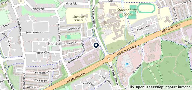 Map showing the location of Walker Autos MK