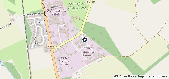 Map showing the location of Muir MOT Centre Ltd